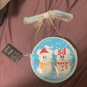 Disney Loungefly Mickey and mMinnie globe bag